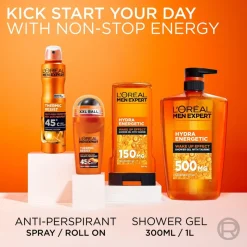 L'Oréal Paris Men Expert Hydra Energetic suihkugeeli 300ml