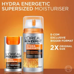L'Oréal Paris Men Expert Hydra Energetic kasvovoide väsymyksen merkkejä vastaan 50ml