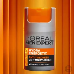 L'Oréal Paris Men Expert Hydra Energetic kasvovoide väsymyksen merkkejä vastaan 50ml