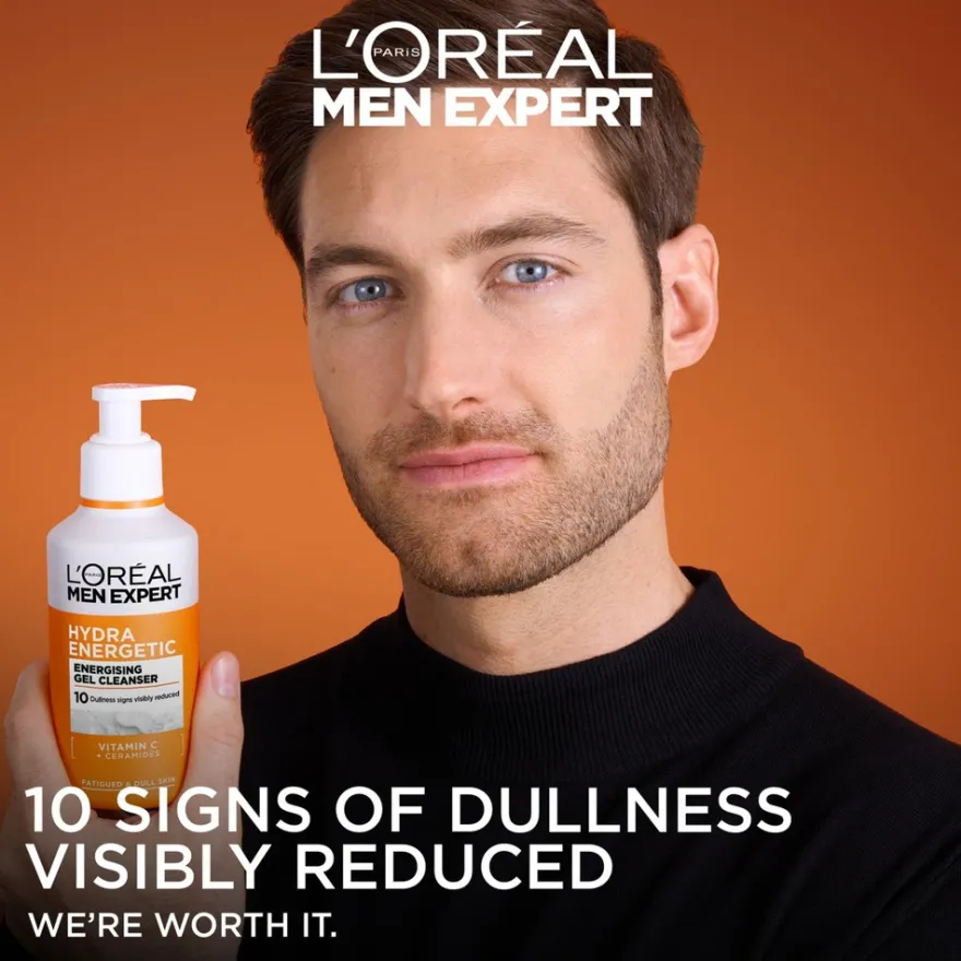 L'Oréal Paris Men Expert Hydra Energetic virkistävä puhdistusgeeli kasvoille 260 ml