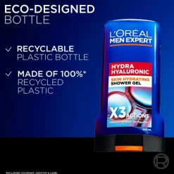 L'Oréal Paris Men Expert Hydra Hyaluronic suihkusaippua 300 ml