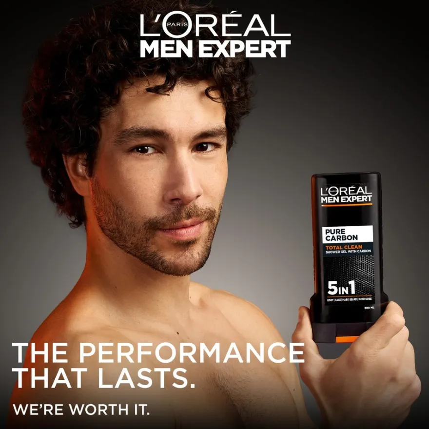 L'Oréal Paris Men Expert Pure Carbon 5in1 suihkugeeli 300ml