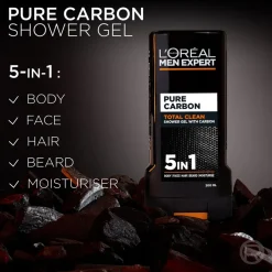 L'Oréal Paris Men Expert Pure Carbon 5in1 suihkugeeli 300ml