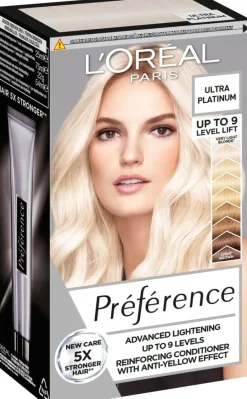 L'Oréal Paris Preference Le Blonding Ultra Platinum 9 asteen ultravoimakas vaalennus 1kpl