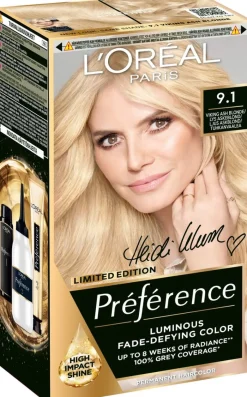 L'Oréal Paris Préférence Kestoväri Hiuksille normaaleille hiuksille 9.1 Viking Ash Blonde 1 pc