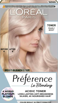 L'Oréal Paris Préférence Le Blonding Pearly Boost kevytväri 02