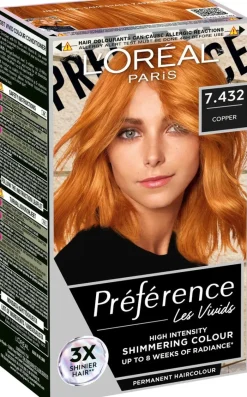 L'Oréal Paris Préférence Vivid Colours Copper intensiivinen kestoväri 1kpl