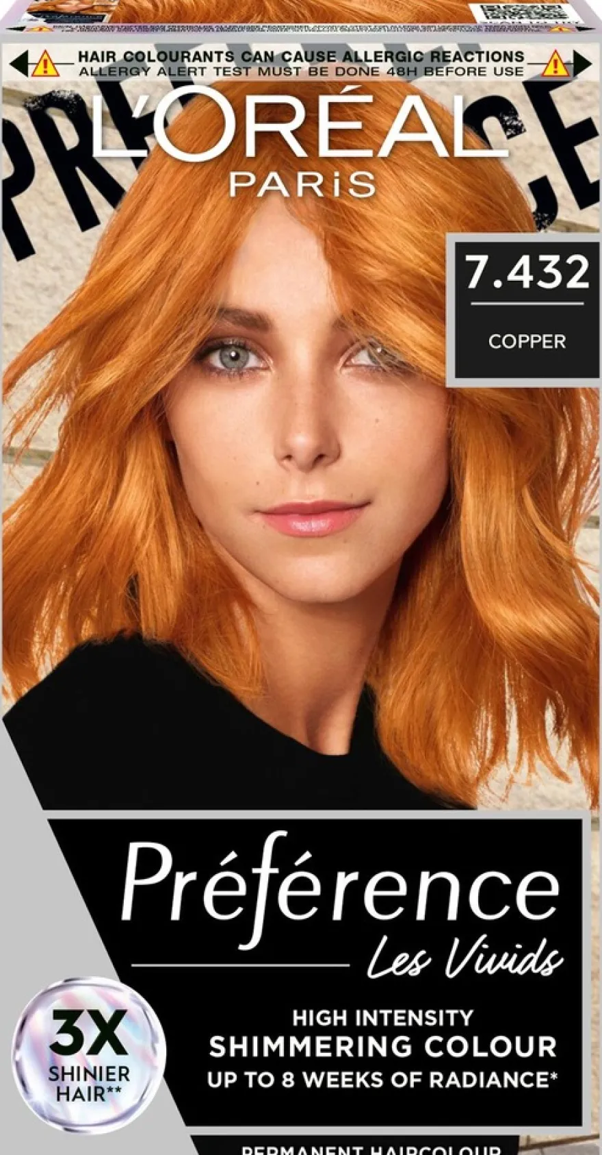 L'Oréal Paris Préférence Vivid Colours Copper intensiivinen kestoväri 1kpl