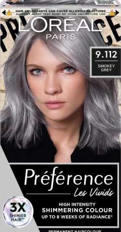 L'Oréal Paris Préférence Vivid Colours Smokey Grey intensiivinen kestoväri 1kpl
