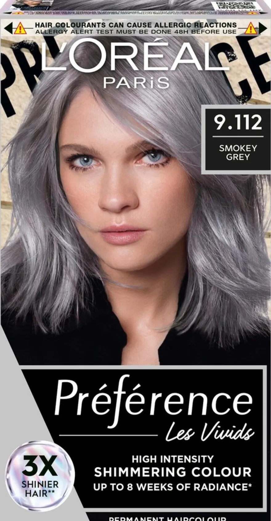 L'Oréal Paris Préférence Vivid Colours Smokey Grey intensiivinen kestoväri 1kpl