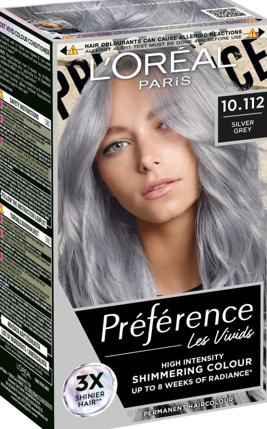 L'Oréal Paris Préférence Vivid Colours Silver Grey intensiivinen kestoväri 1kpl