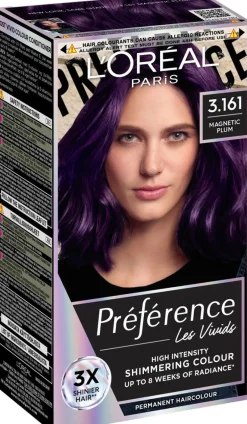 L'Oréal Paris Préférence Vivid Colours Magnetic Plum intensiivinen kestoväri 1kpl