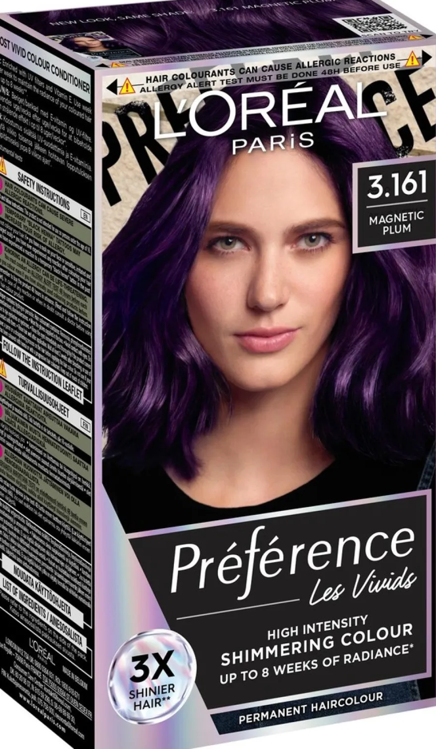 L'Oréal Paris Préférence Vivid Colours Magnetic Plum intensiivinen kestoväri 1kpl
