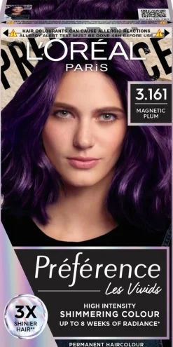 L'Oréal Paris Préférence Vivid Colours Magnetic Plum intensiivinen kestoväri 1kpl