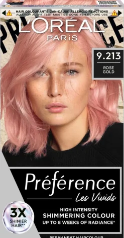 L'Oréal Paris Préférence Vivid Colours Rose Gold intensiivinen kestoväri 1kpl