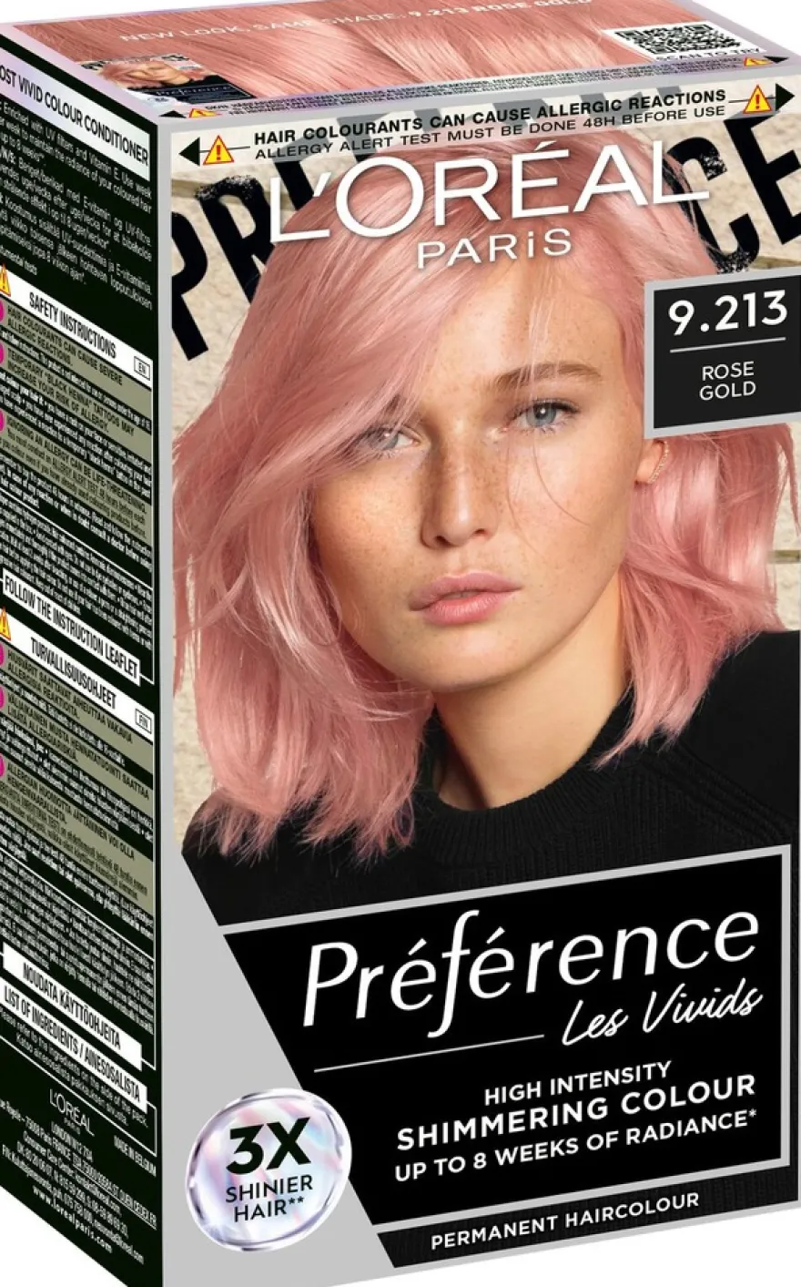 L'Oréal Paris Préférence Vivid Colours Rose Gold intensiivinen kestoväri 1kpl