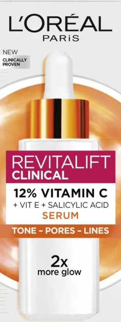 L'Oréal Paris Revitalift Clinical 12% Pure Vitamin C Serum seerumi normaalille iholle 30ml