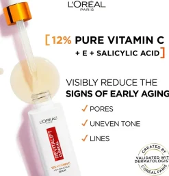 L'Oréal Paris Revitalift Clinical 12% Pure Vitamin C Serum seerumi normaalille iholle 30ml