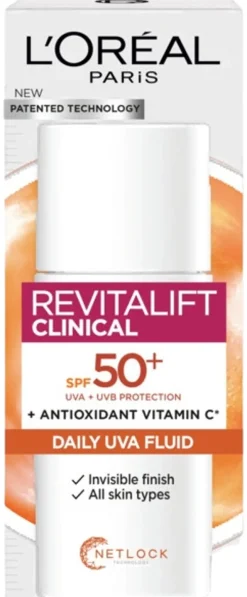 L'Oréal Paris Revitalift Clinical Daily Moisturizing Fluid SPF 50 päivävoide normaalille iholle 50ml