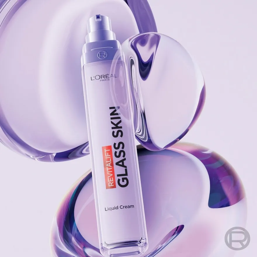 L'Oréal Paris Revitalift Filler Glass Skin Nestemäinen Päivävoide normaalille iholle 50 ml