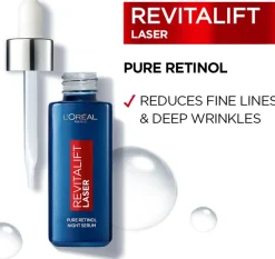 L'Oréal Paris Revitalift Laser Pure Retinol yöseerumi ryppyjä vastaan 30ml