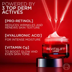 L'Oréal Paris Revitalift Laser edistyksellinen anti-age yövoide 50ml