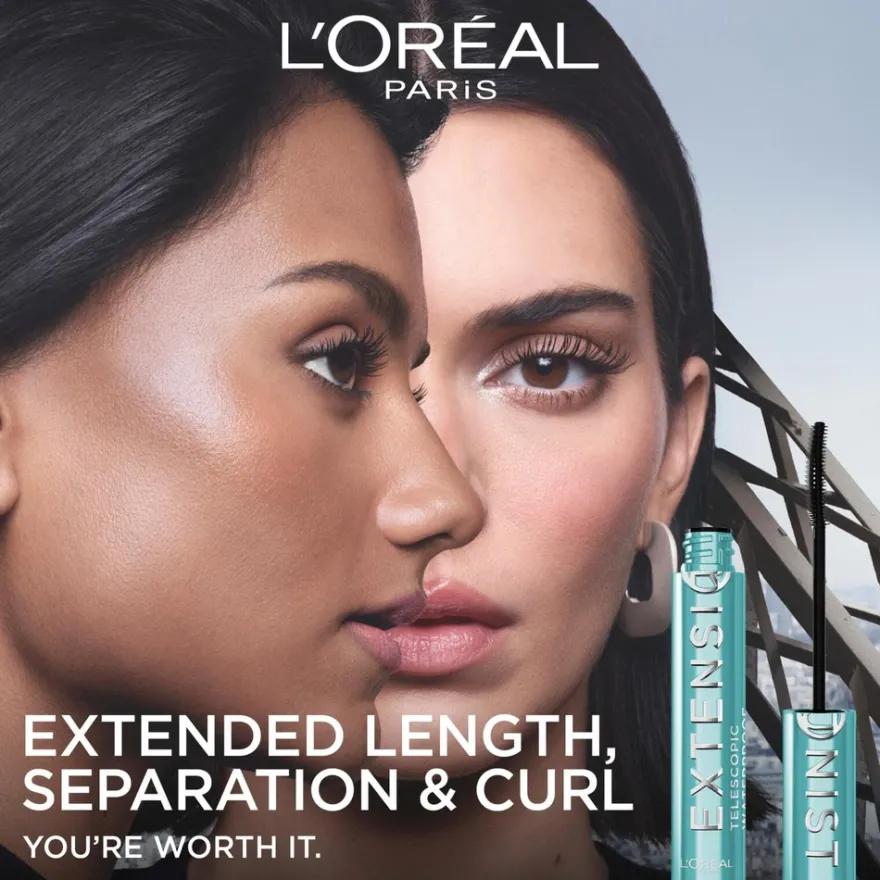 L'Oréal Paris Telescopic Extensionist Waterproof Maskara Black 9,9 ml