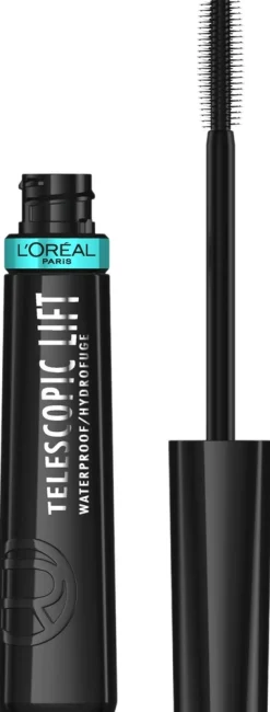 L'Oréal Paris Telescopic Lift Waterproof Black musta maskara 9,9ml