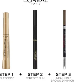L'Oréal Paris Telescopic Maskara Black/Noir ultrapidentävä ripsiväri 8ml