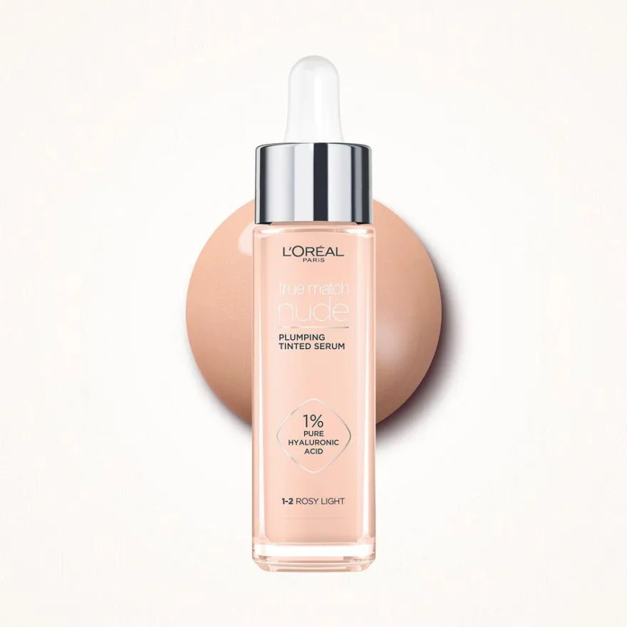 L'Oréal Paris True Match Nude Plumping Tinted Serum 5-6 Medium Tan -meikkivoide 30 ml