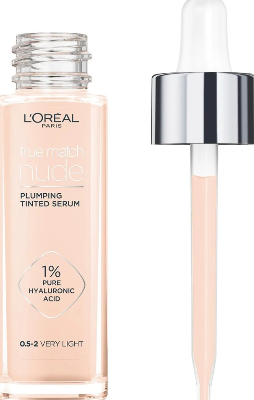 L'Oréal Paris True Match Nude Plumping Tinted Serum 5-6 Medium Tan -meikkivoide 30 ml
