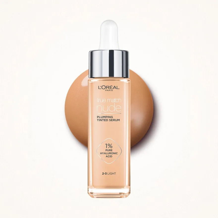 L'Oréal Paris True Match Nude Plumping Tinted Serum 5-6 Medium Tan -meikkivoide 30 ml