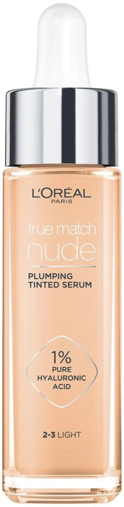 L'Oréal Paris True Match Nude Plumping Tinted Serum 5-6 Medium Tan -meikkivoide 30 ml
