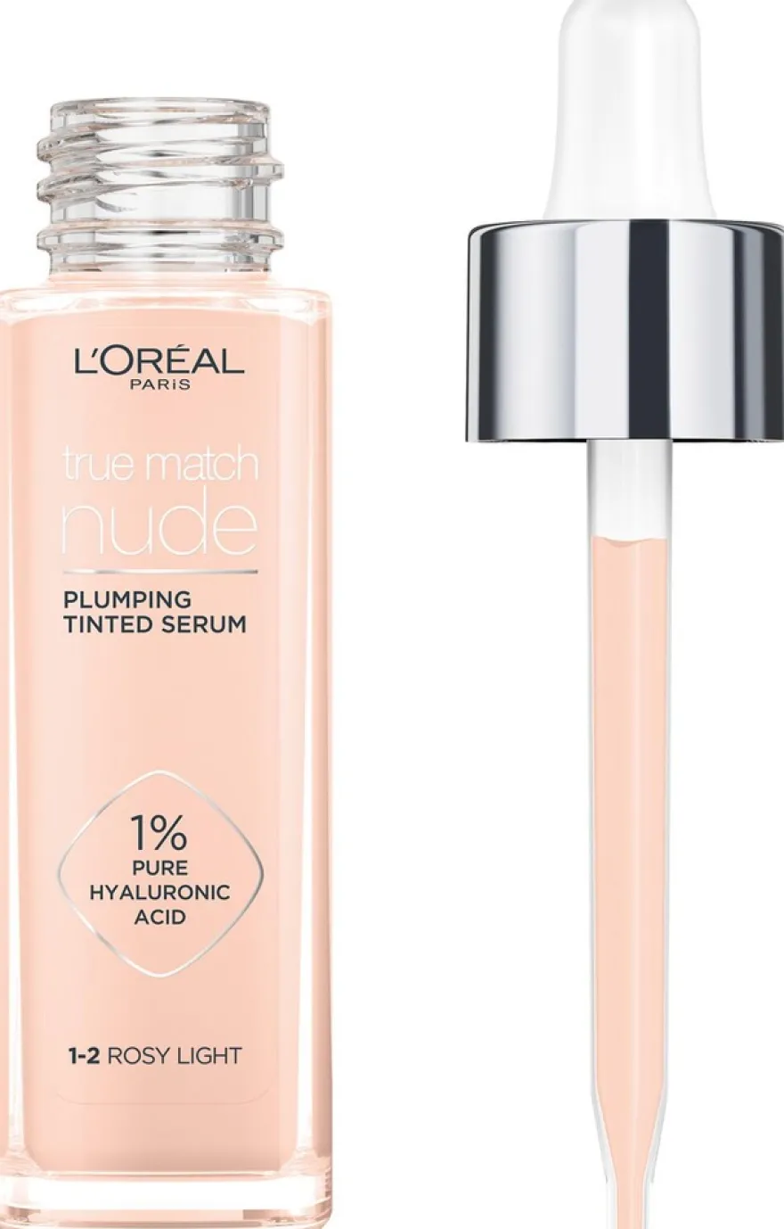L'Oréal Paris True Match Nude Plumping Tinted Serum 5-6 Medium Tan -meikkivoide 30 ml