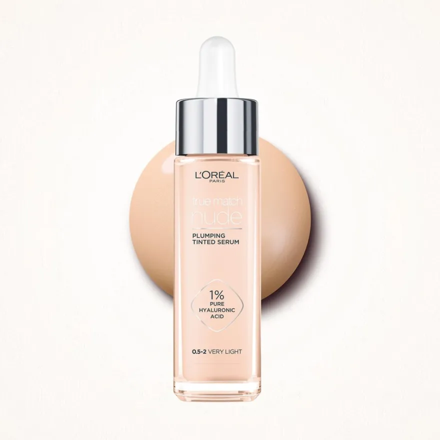 L'Oréal Paris True Match Nude Plumping Tinted Serum 5-6 Medium Tan -meikkivoide 30 ml