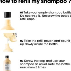 L'Oréal Professionnel Absolut Repair Gold shampoo täyttöpakkaus 500ml