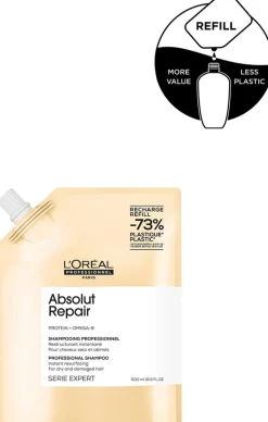 L'Oréal Professionnel Absolut Repair Gold shampoo täyttöpakkaus 500ml