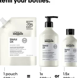 L'Oréal Professionnel Metal DX shampoo täyttöpakkaus 500ml
