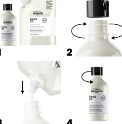 L'Oréal Professionnel Metal DX shampoo täyttöpakkaus 500ml