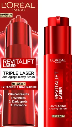 L'Oreal Paris Revitalift Laser Triple Power Anti-Aging Creamy-Seerumi 50ml
