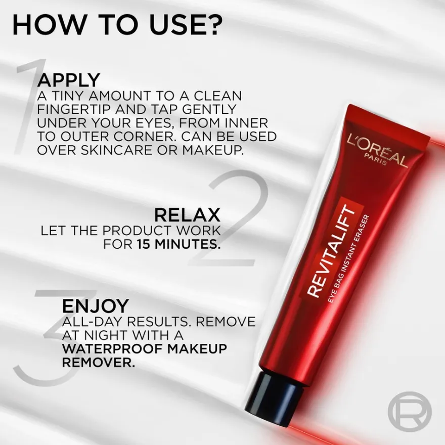 L'Oreal Paris Revitalift Laser Eye Bag Instant Eraser normaalille iholle 15 ml