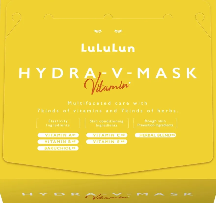 LuLuLun Hydra V-Mask Vitamin Sheet Mask 28-pack kangasnaamio 28kpl