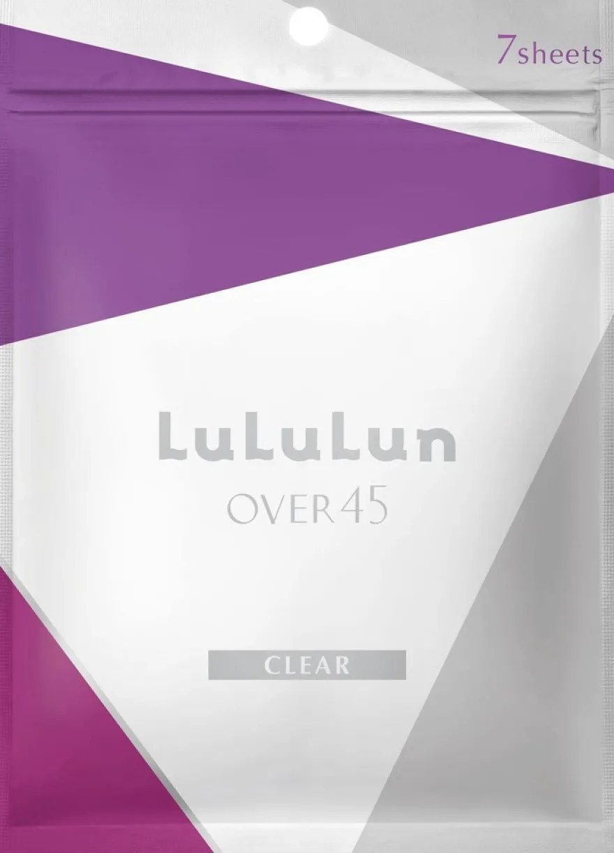 LuLuLun Over 45 Clear Sheet Mask kirkastava kangasnaamio 7 kpl