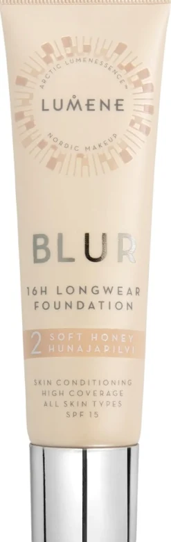 Lumene Blur Pitkäkestoinen meikkivoide SK 15 2 Hunajapilvi 30ml
