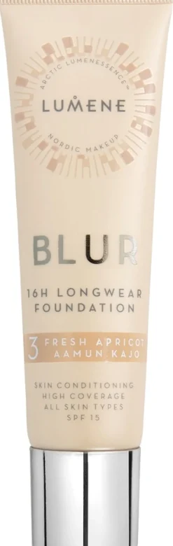 Lumene Blur Pitkäkestoinen meikkivoide SK15 3 Aamun kajo 30ml