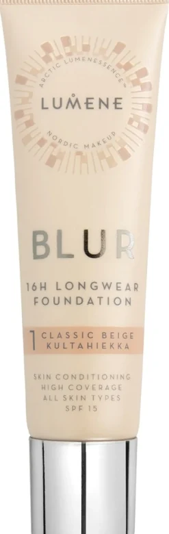 Lumene Blur Pitkäkestoinen meikkivoide SK15 1 Kultahiekka 30ml