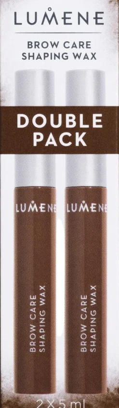 Lumene Brow Care Shaping Wax 2 Tuplapakkaus harmaanruskea ​