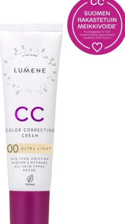 Lumene CC Color Correcting Meikkivoide SK20 00 Ultra Light 30 ml