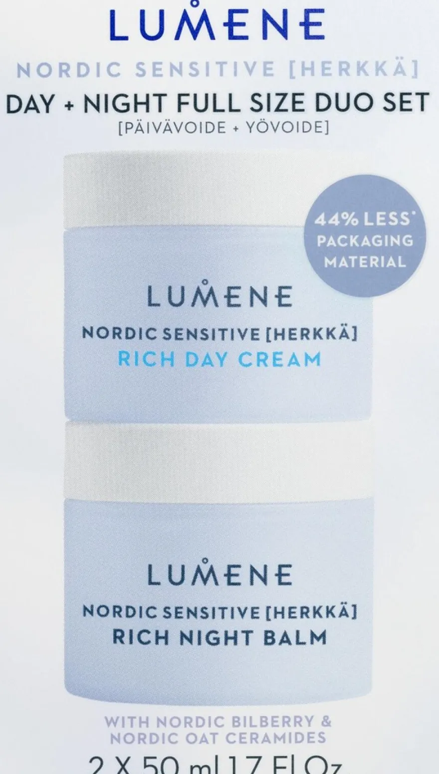 Lumene HERKKÄ Päivä + yövoide tuplapakkaus