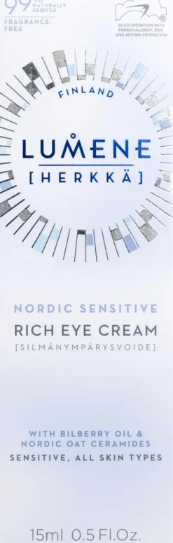 Lumene HERKKÄ Rauhoittava & ravitseva silmänympärysvoide 15 ml